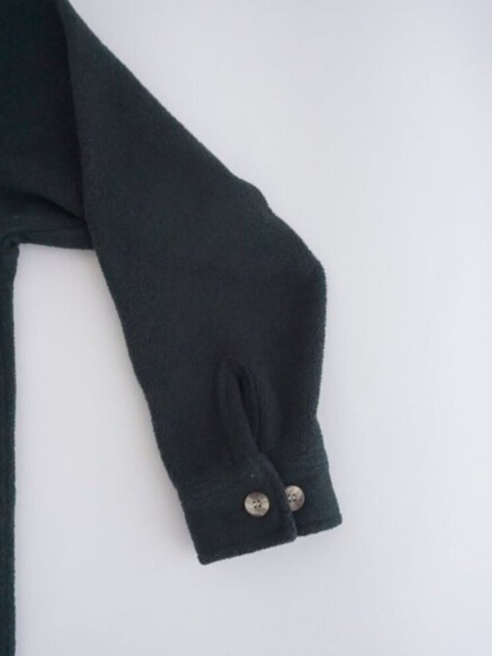 Vintage '90S Cherokee Hunter Green Embroidered Feathers Button Up Shacket S - Picture 5 of 10